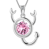 Scorpio Zodiac Necklace October Birthstone Pendant Crystal - Necklaces - Aurora Tears